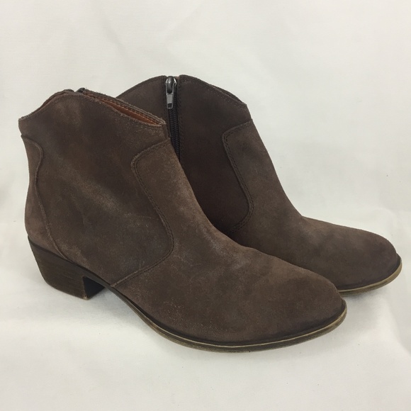 Lucky Brand Shoes - LUCKY BRAND Belia Brown Suede Ankle Boot 10